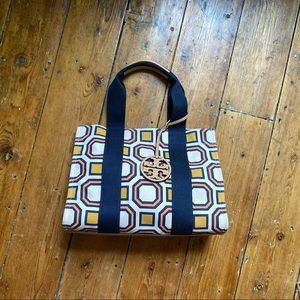 Tory Burch Pink Canvas Tote